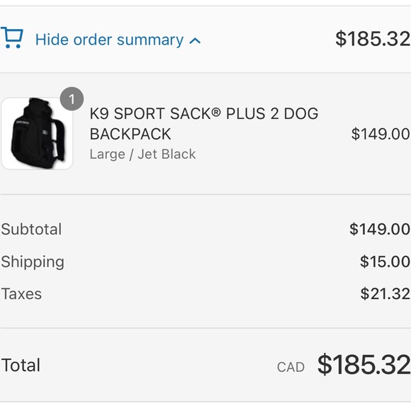 K9 Dog Carrying Back Pack - Picture 8 of 8